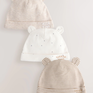 Neutral Milk Club Baby Beanies 3 Pack (0-12mths)